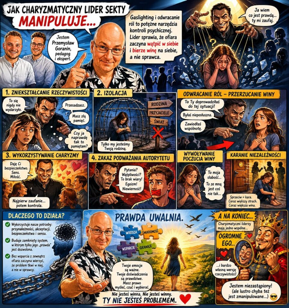 Jak manipuluje charyzmatyczny lider sekty ?